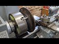 HS22 Machining a car brake disc rotor on the Harrison 140