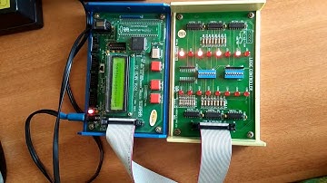 ALP to generate an interrupt which switches on an LED