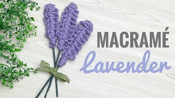 DIY Macrame Flower | Lavender