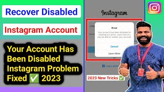 Instagram Account Disabled how to get back | how to restore disabled instagram account 2023