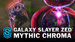 Mythic Galaxy Slayer Zed Chroma Comparison - Pbe Preview League Of Legends Mythic Chroma