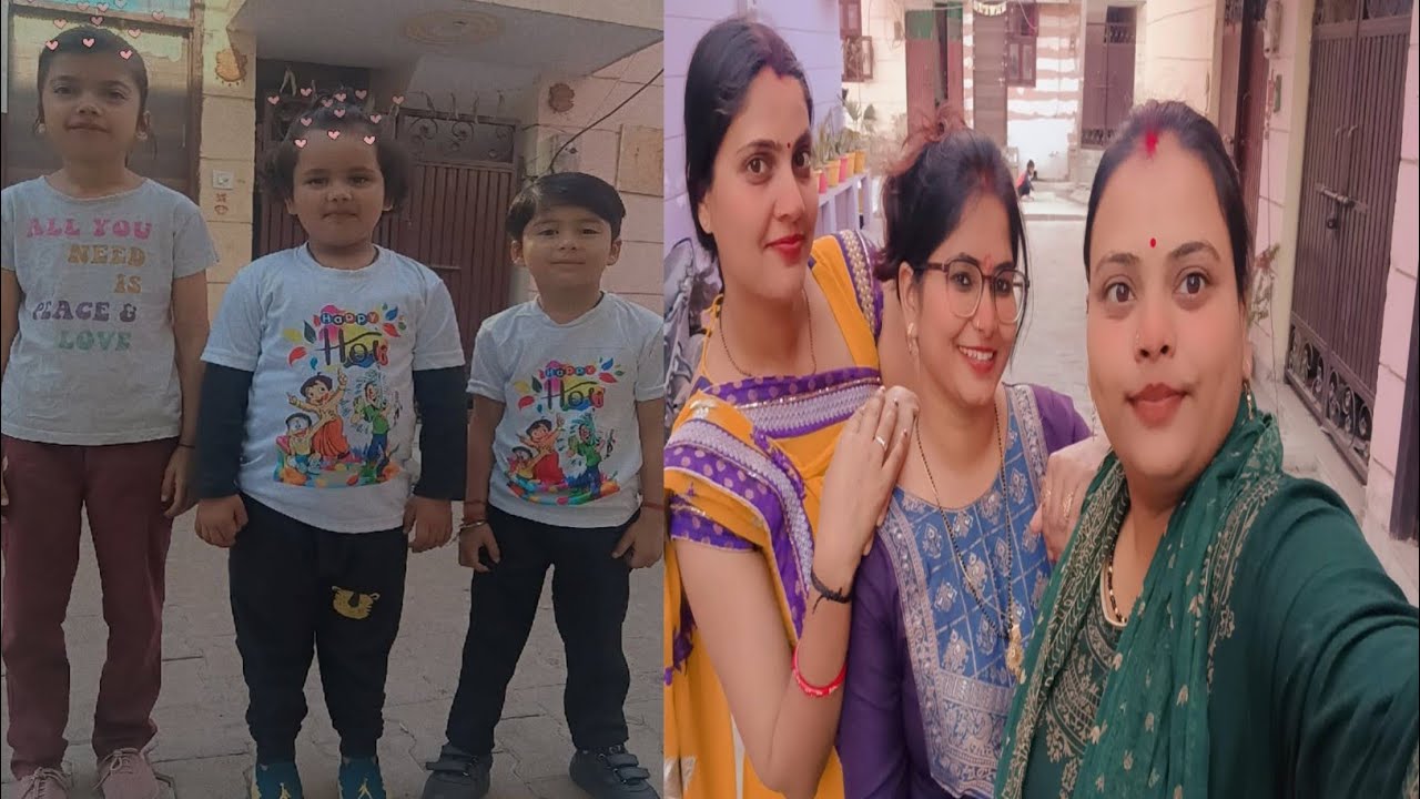 365/59Day Holi Ane Se Phle Shuru Ho Gye Holi Khelna Rudra School Holi Celebration 🎉🎨