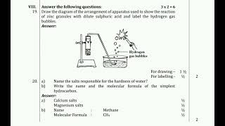 10th Science model question paper with key answers -1 