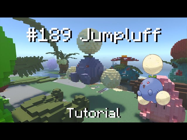 Minecraft, Switch Sports, ポケモン, Jump For How to build a Pokémon Jumpluff in Minecraft (Tutorial) - YouTube