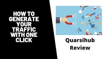 How to generate your traffic with one click | Quarsihub Review | Traffic Generator for beginner