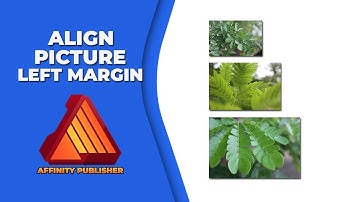 How to align picture to left margin in affinity publisher