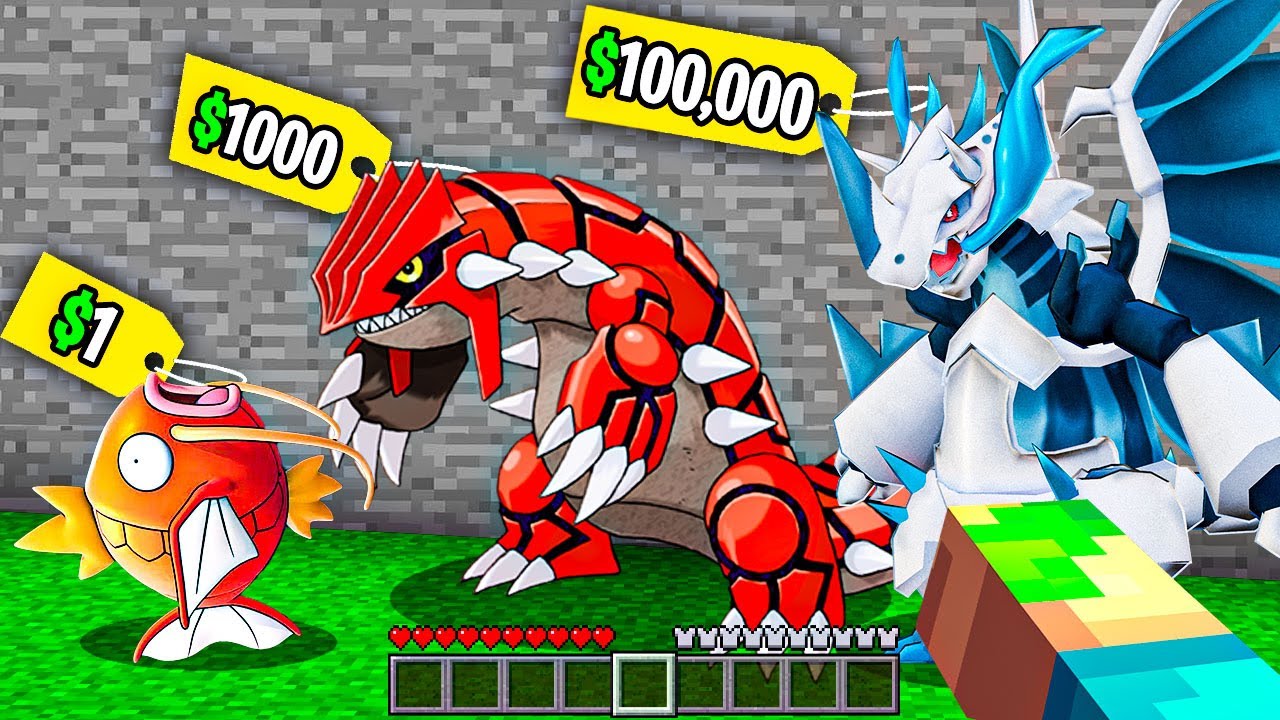Minecraft, But I Can BUY Pokemon - YouTube