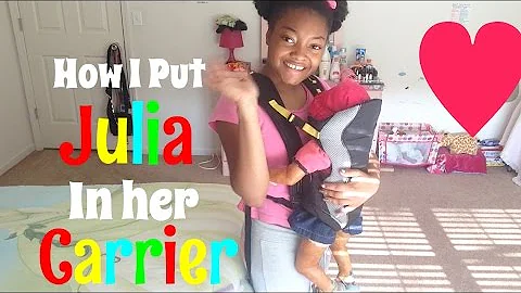 How I Put Julia in her Carrier!