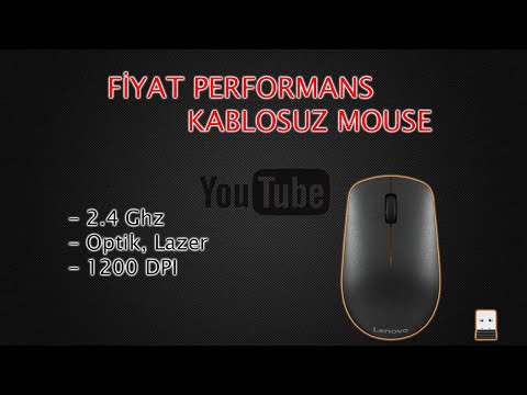 Lenovo 300 Wireless Mouse, 2.4 Ghz - Fiyat performans günlük kullanıma uygun mouse