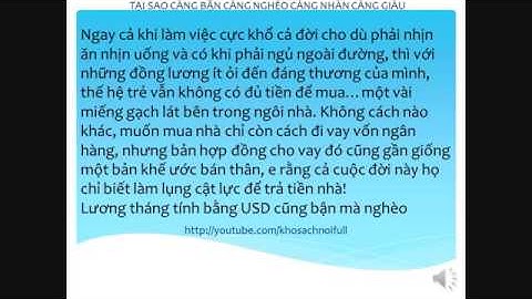 Kho sách nói   Tại sao càng bận càng nghèo càng nhàn càng giàu   Kèm Text   YouTube