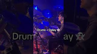 Drums +Delay 👻 #drums #creativdrums #drummer #grooveoftheday #drumming #music #groove #jazz