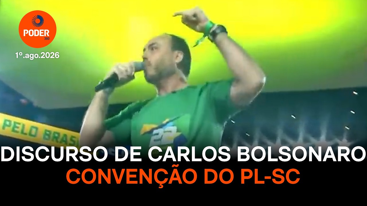 Assista ao discurso de Carlos Bolsonaro na convenção do PL em SC