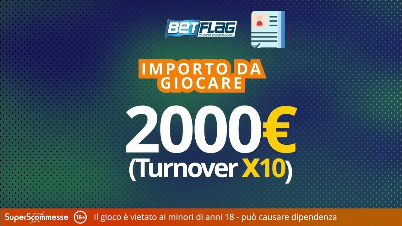 BETFLAG BONUS SCOMMESSE: fino a 2500€ di bonus benvenuto BETFLAG per un ...