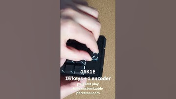 16K1E - 16 Keys with 1 Encoder for MIDI,  HCI #diy #midikeyboard