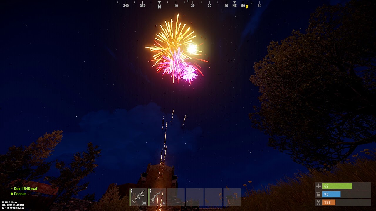 RUST Fireworks YouTube