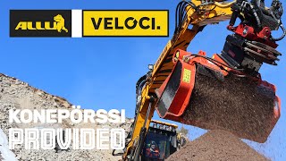 New Allu Veloci screening bucket series. Allun uusi Veloci-seulakauhamallisto FIN 2022.