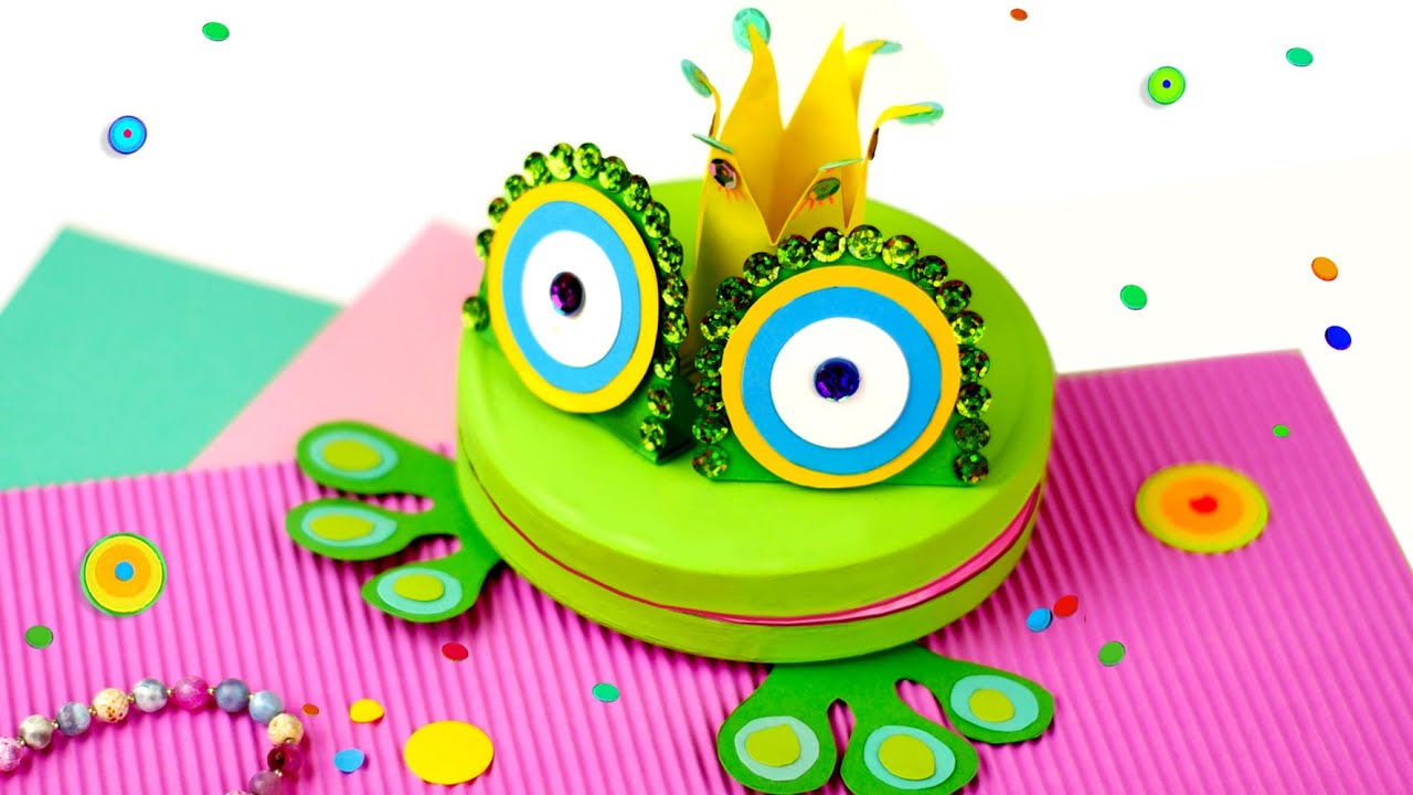 Frog - box for knick knacks - tutorial