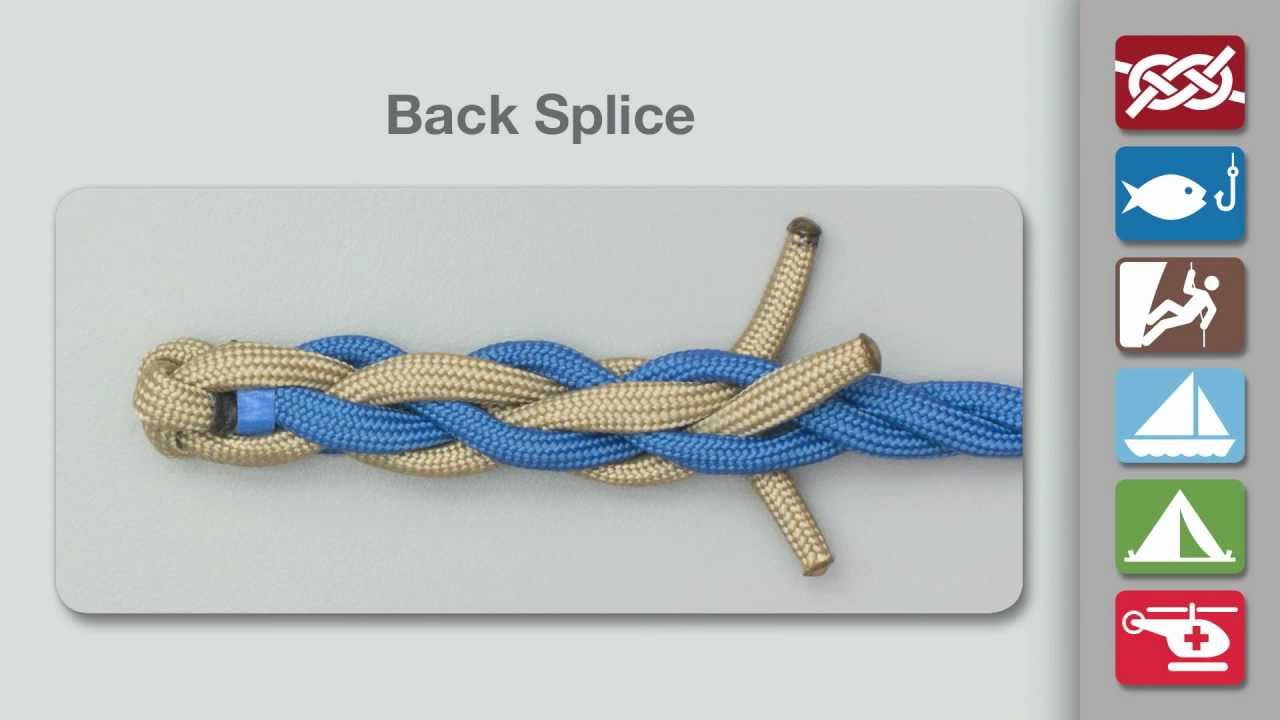 Back Splice  How to Tie a Back Splice 