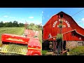 Baling and unloading hay just like the good old days 2023 hay season