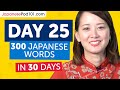 Day 25: 250/300 | Learn 300 Japanese Words in 30 Days Challenge