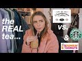 Is Emma Chamberlain's coffee BETTER than Starbucks and Dunkin? (the real tea)