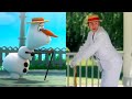 Disney Olaf vs. Olaf in Real Life