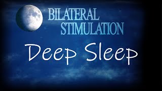 Deep Sleep Dreams 💤🎧 10 Hours Bilateral Stimulation | Music & Rain | Dark Screen | Heavy Relaxation