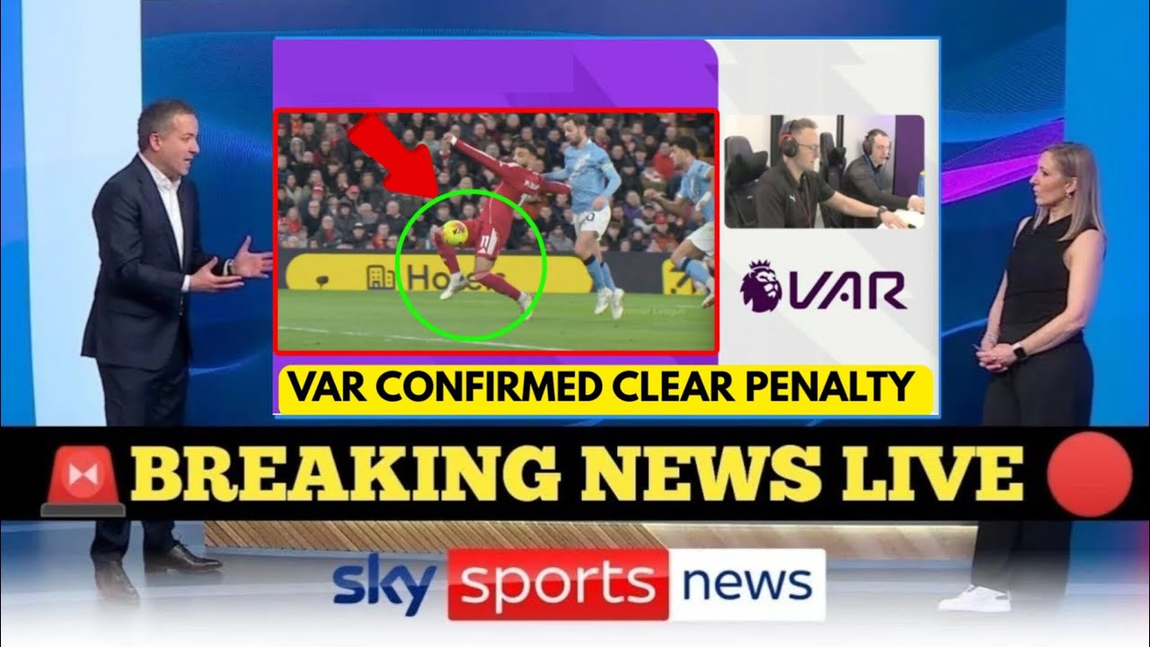 VAR подтвердил явный пенальти после матча, в котором «Манчестер Сити» сенсационно обыграл «Ливерп...