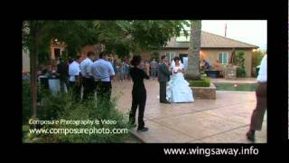 Wings Away Fresno Wedding Videography of Dove Release