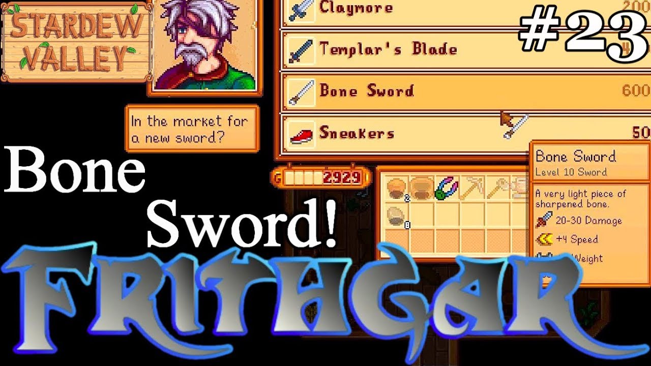 Let s Play Stardew Valley 23 Bone Sword YouTube