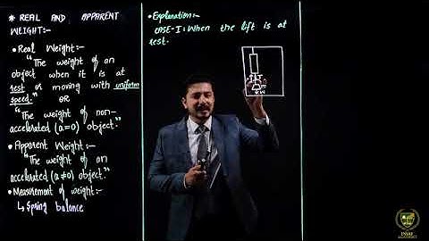 5.9  Real and Apparent Weight, Weightlessness in Satellites and Gravity Free System   Circular Motio