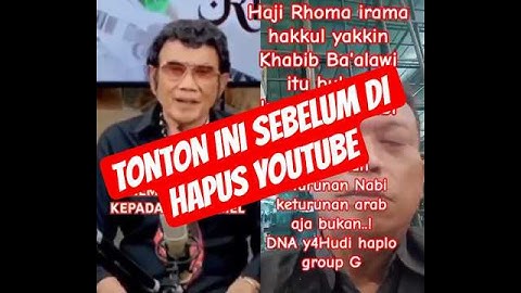 Haji Rhoma irama, membuktikan kalau habib ba