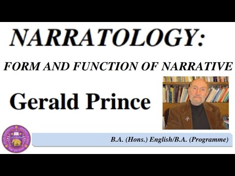 Narratology form and function of Narrative (Gerald J Prince