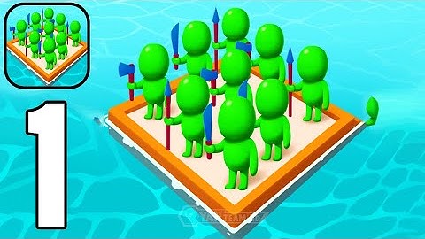 Raft Sea Wars io - Gameplay Walkthrough Part 1 Tutorial raft war (Android,iOS)