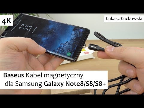 Baseus - Porządny kabel magnetyczny USB typ C dla Samsung Galaxy Note8/S8/S8+ | Rzut Oka