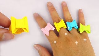 Basteln mit papier: Ring aus papier basteln | Geschenke zum Valentinstag & Geburtstag