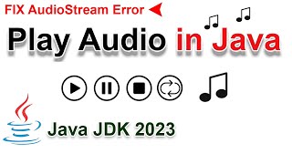 How to play Audio file using Java - javax.sound