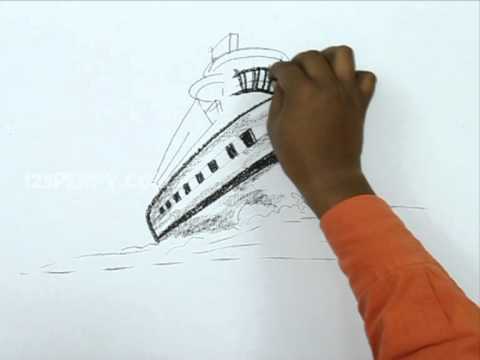 How to Draw a Ship - YouTube