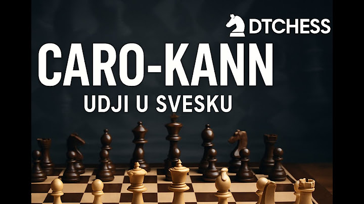 Caro-Kann defense variation Tartakower !!!!  "UDJI U SVESKU ZEMLJACEE"
