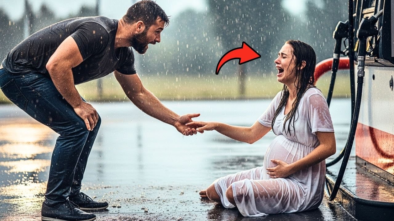 Samotny ojciec spotkał ciężarną płaczącą na stacji paliw… nie wiedział, że była milionerką…