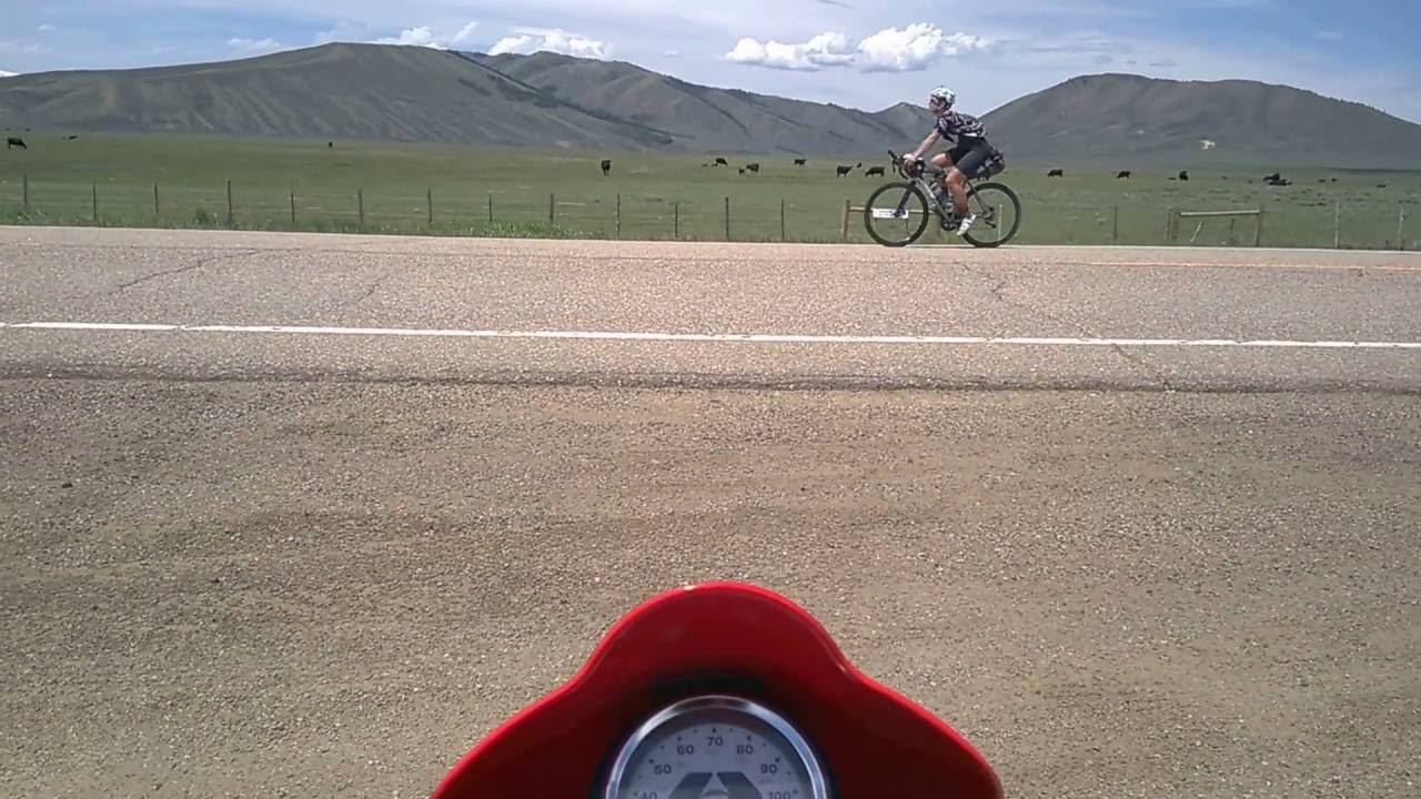 Sarah Hammond makes it to Cowdrey, Colorado - 2016 Trans Am Bike Race
