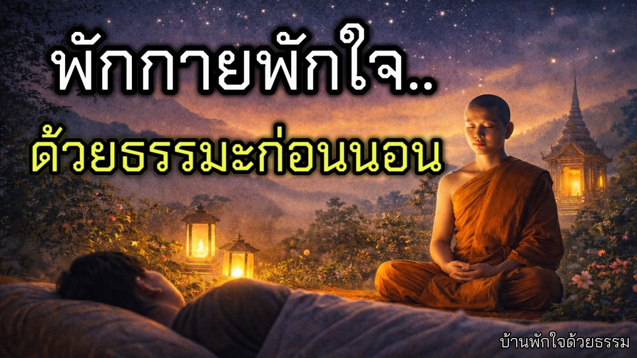 ผ่อนคลายจิตด้วยธรรมะ | พักกายพักใจ ด้วยธรรมะก่อนนอน  EP.6