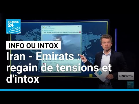 Iran - Emirats Arabes Unis : regain de tensions... et d'intox &bull; FRANCE 24

Pour la deuxi&egrave;me journ&eacute;e d'affil&eacute;e, les Emirats Arabes Unis ont annonc&eacute; avoir intercept&eacute; des missiles et des drones en provenance d'Iran. D&egrave;s lundi, des images cens&eacute;es illustrer les d&eacute;g&acirc;ts, notamment dans le d&eacute;troit d'Ormuz, ont circul&eacute; sur les r&eacute;seaux sociaux.

#Iran #Emirats #Arabes #Unis #regain