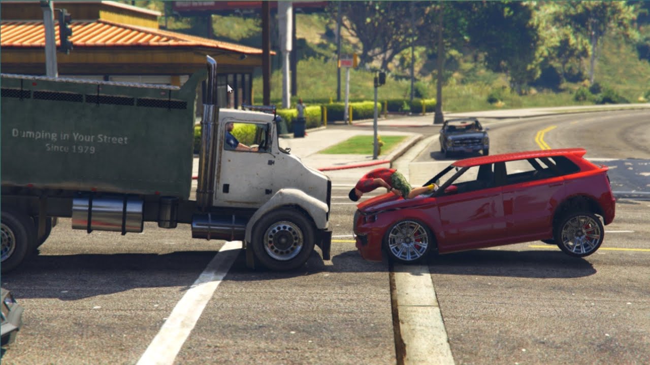 GTA 5 : car crashes and accidents moment EP:1| Goutam GTA Gamer | - YouTube