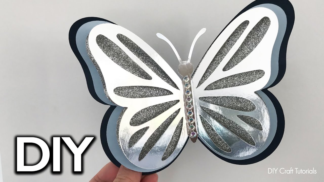 How to make a 3d paper butterfly + free printable butterfly sticker sheet -  Schmetterlinge