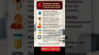 болезни почек симптомы