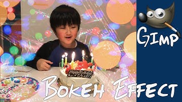 Gimp Tutorial : How to create Bokeh effect in Gimp【Easy 4 steps】By using Free royalty “bokeh images”