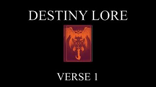 Destiny Lore - Books Of Sorrow - Verse 1
