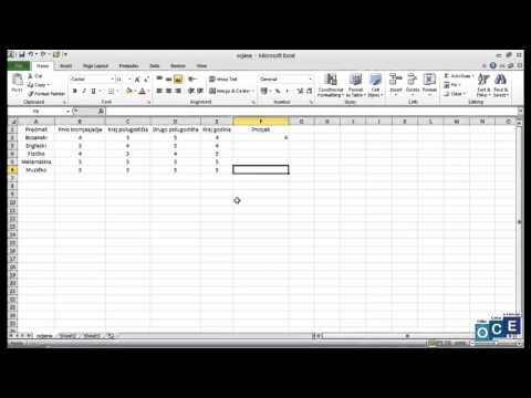 Video: Kako pronaći prosjek koristeći Excel?