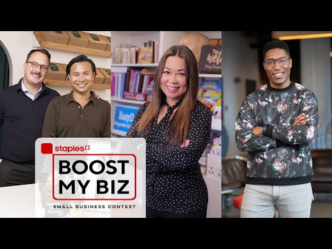 Staples’ Boost My Biz contest will give away $30,000 in small business prizing and award six small businesses across Canada with customized prize packages. Entrants will select between three prize categories: Tech, Printing and Furniture & Supplies, for the chance to win a prize valued at $5,000.